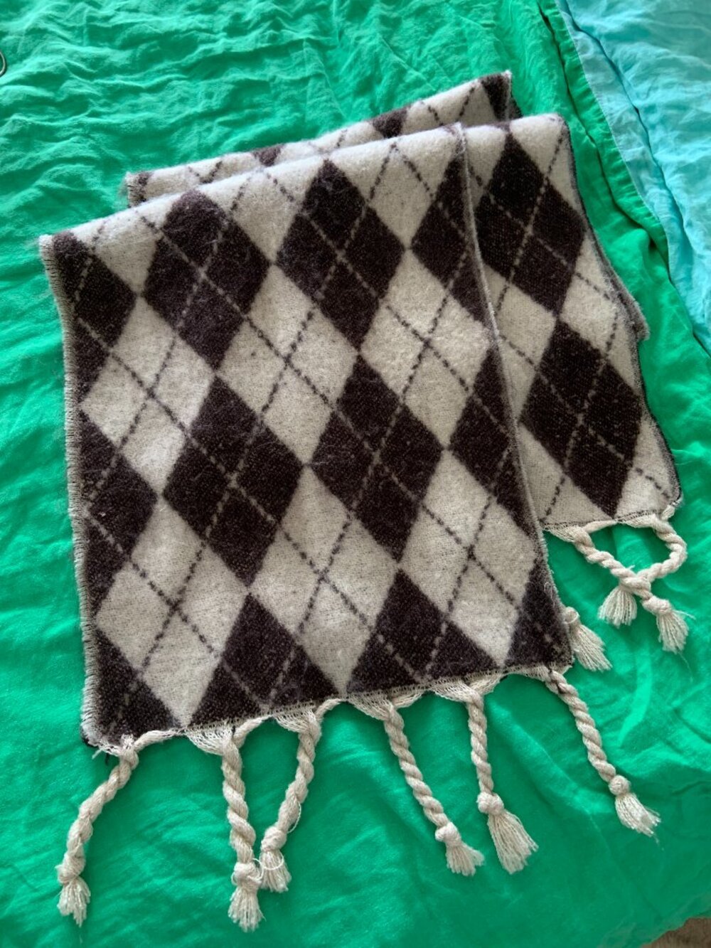 Argyle Wool scarf